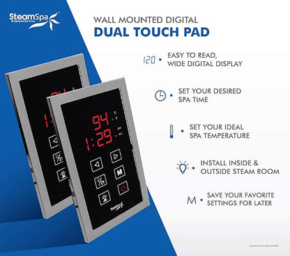 SteamSpa Executive 7.5 KW QuickStart ACU-Steam Bath Generator Package - Image 6