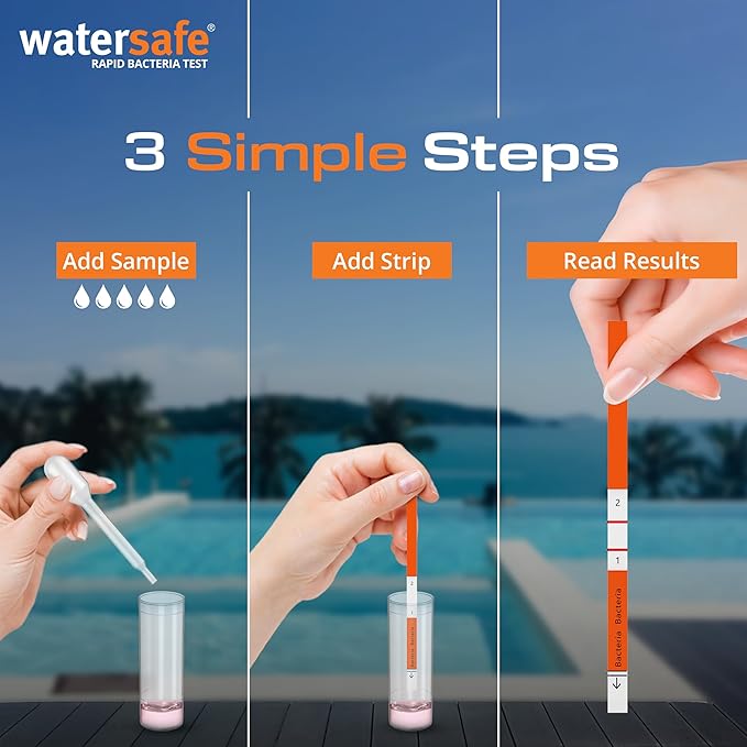 Pool and Spa Rapid Bacteria Test by Watersafe, Test Strips to Detect Down to 1 - Image 4
