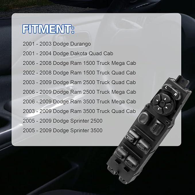 LCWRGS Master Power Window Switch Fits - Image 2