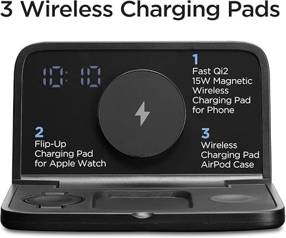 iHome Alarm Clock with Wireless Charging, Digital Alarm Clock - Image 3