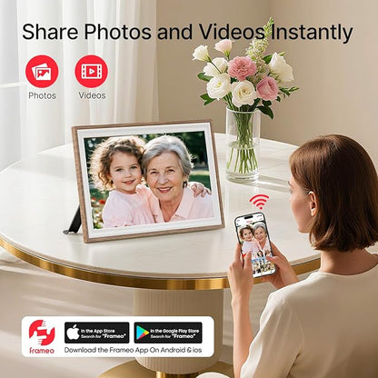 Frameo 10.1" Digital Picture Frame, Smart WiFi Digital Photo Frame - Image 2