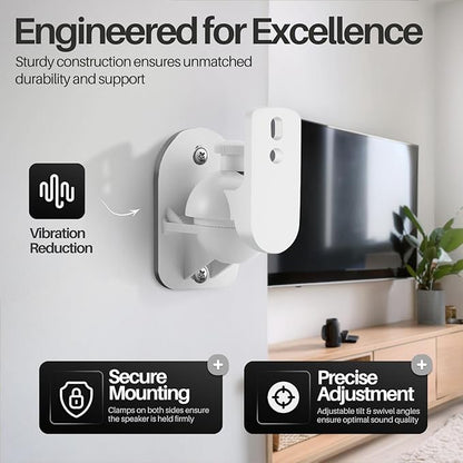 TNP Universal Satellite Speaker Wall Mount Bracket Ceiling Mount Clamp - Image 8