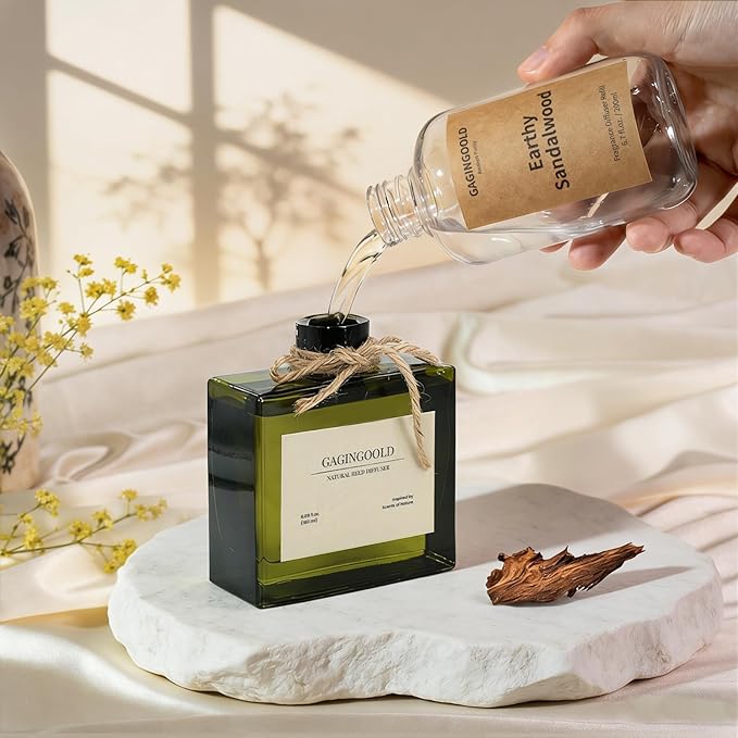 Earthy Sandalwood Scented Reed Diffuser Oil Refill - Image 7