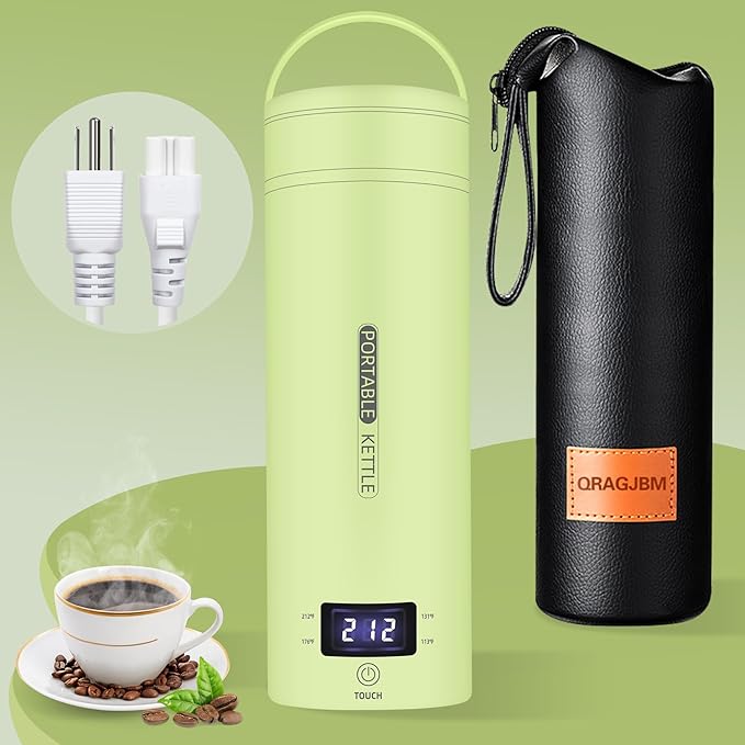 Travel Electric Kettle Portable Small Mini Tea Coffee Kettle Water Boiler by Portableelectrickettlefortravel