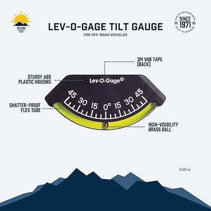 Sun Company 201-F Lev-o-gage Inclinometer | USA-Made Level Gauge - Image 6