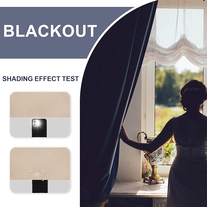 JIUZHEN Blackout Curtains for Bedroom - Image 2