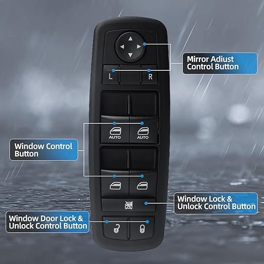 WUANGKI Power Window Master Control Switch | Front Driver Side | 9+3 Pins | - Image 7