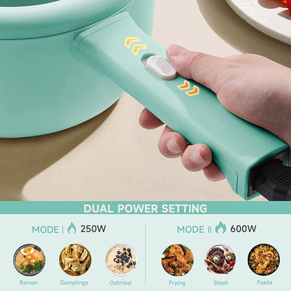 Dezin Electric Cooker, 2L Non-Stick Sauté Pan, Rapid Noodles Cooker, Mini Pot - Image 3
