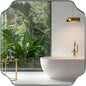 ANDY STAR 24"x24" Chrome Mirror, Polished Nickel Square Mirror by ANDYSTAR