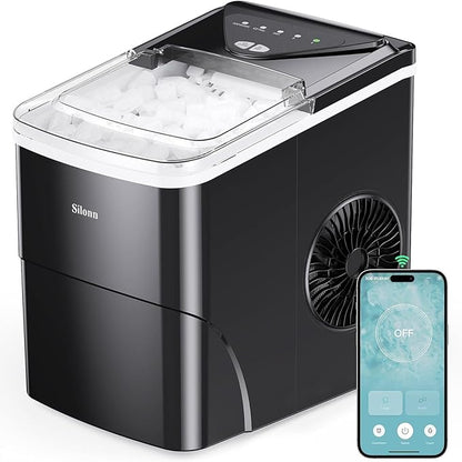 Silonn Smart Countertop Ice Maker, Compact Wi-Fi Ice Maker by Silonn