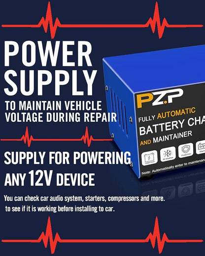 12v Smart Car Battery Charger, 5Amp Fully-Automatic Trickle Charger, Battery - Image 7