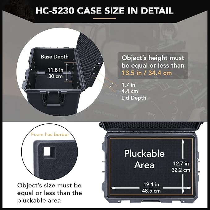 Lykus HC-5230 Large Waterproof Hard Case - Image 3