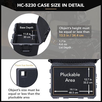 Lykus HC-5230 Large Waterproof Hard Case - Image 3