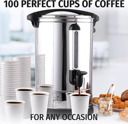 Zulay Commercial Grade 100 Cup Coffee Maker Hot Water Urn - Image 6