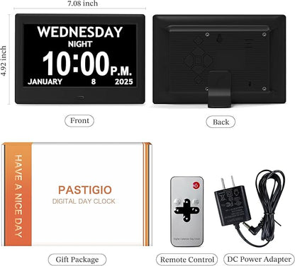 2025 NEW, Digital Clocks, Auto-Dimming, 12 Reminders & 6 Alarms, Button & - Image 2