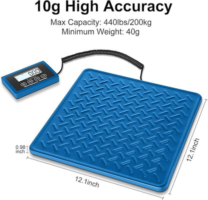 Fuzion Shipping Scale, 440LBs x 10g Postal Scale, Durable Alloy Steel Platform - Image 2