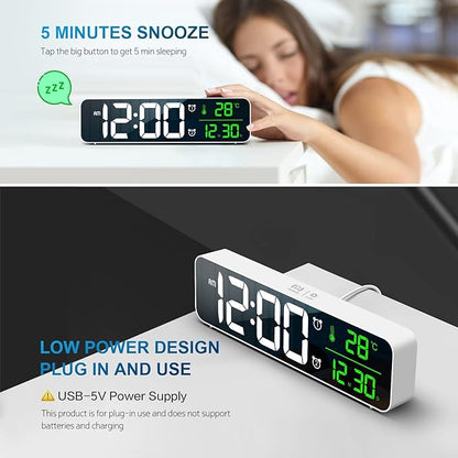 Hournor Digital Clock for Bedroom, Digital Wall Clock for Living Room Decor - Image 7