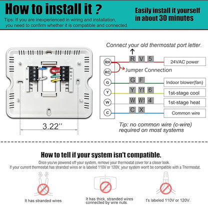 Suuwer 5-1-1 Day Programmable Thermostats - Image 5