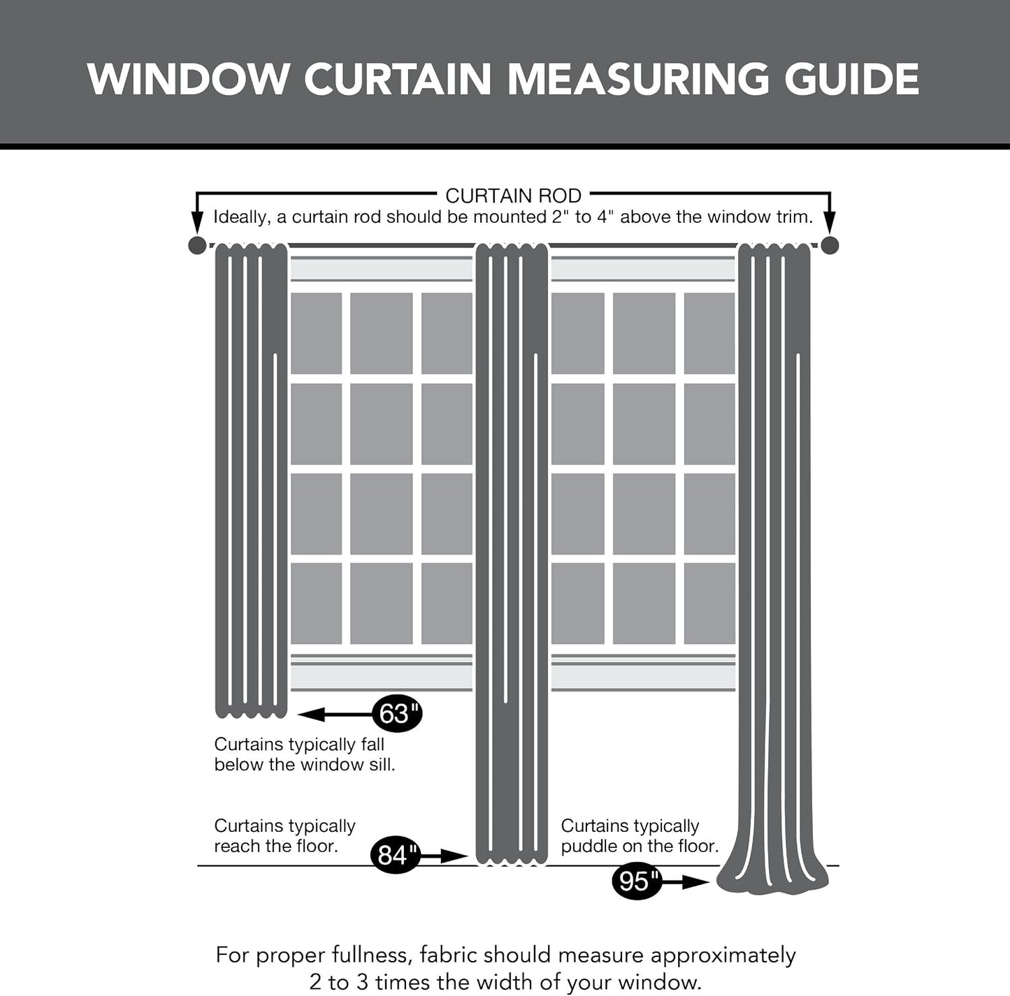 No. 918 Emily Sheer Voile Rod Pocket Curtain Panel, 59" x 120", White
