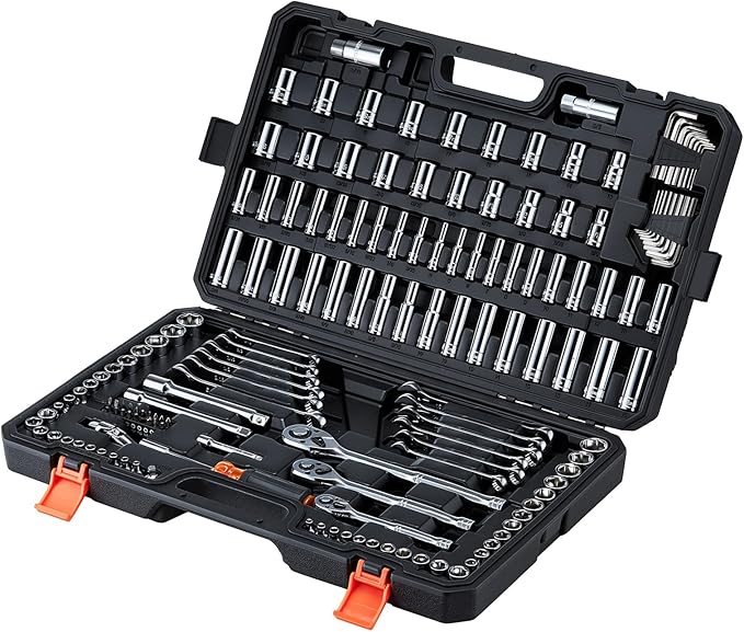 VEVOR Mechanics Tool Set, 159-Piece Mechanic Tool Kit, 1/4 in, 3/8 in, and 1/2 - Image 10