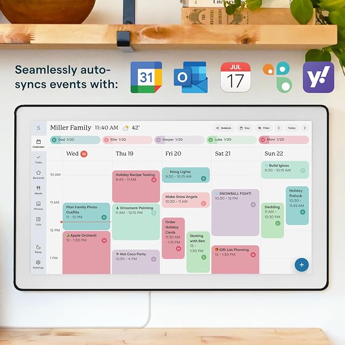Skylight Calendar Max: 27-Inch Smart Digital Calendar & Chore Chart, Family - Image 2