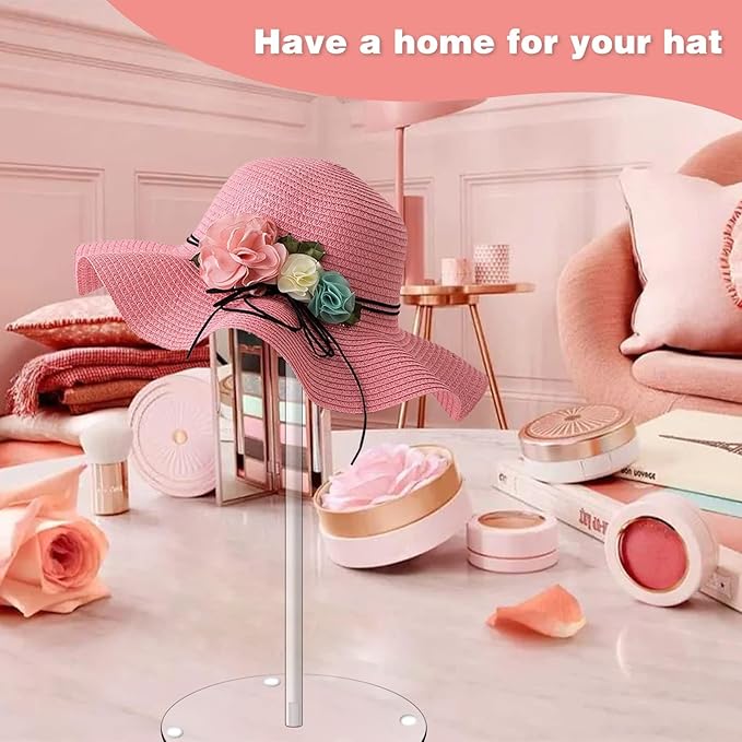 Hdkwby Acrylic Hat Display Stand 3 Pack- Thickened Base - Image 3