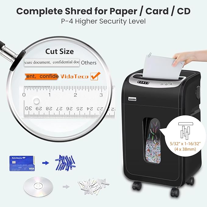 Paper Shredder for Home Office Heavy Duty - Image 3