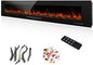 84 inches Electric Fireplace, Recessed & Wall Mounted Fireplace Heater 13 * 13 by Dreamflame