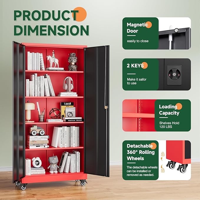 Letaya Metal Garage Storage Cabinets - Image 6