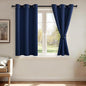 JIUZHEN Blackout Curtains with Tiebacks by JIUZHEN
