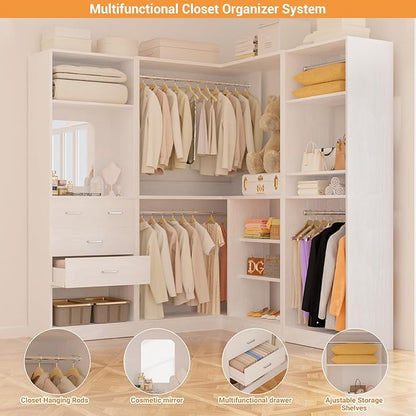 Unikito 86” Closet System, Large Corner Closets Organizer - Image 2
