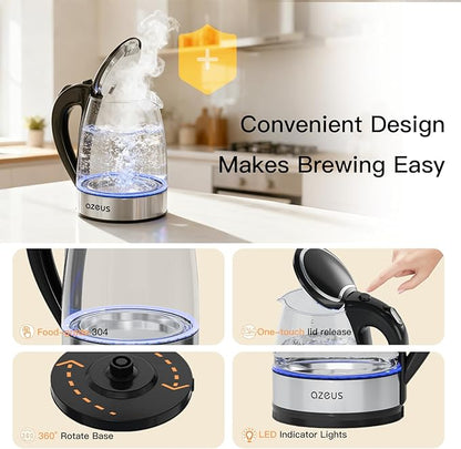 AZEUS Fast Boil Electric Water Kettle, 1.8L Large Capacity - Image 8