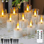 Rechargeable Acrylic Flameless Votive Candles by Wroxipel