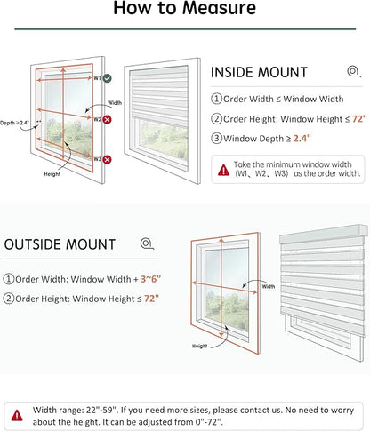 Yoolax Motorized Blinds with Remote, Electric Zebra Blinds - Image 7