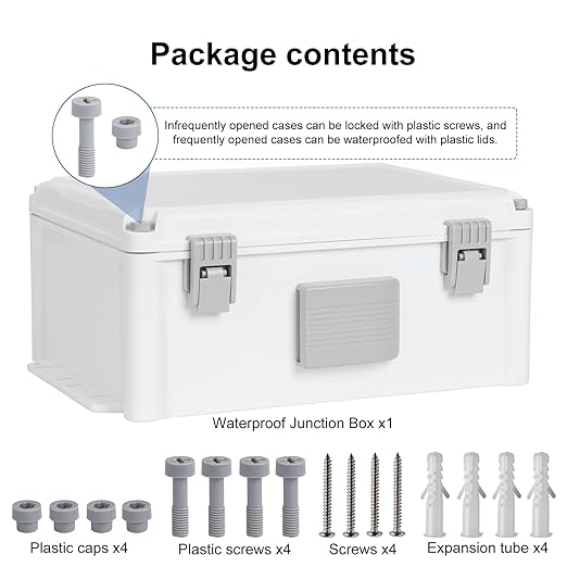 Namunanee Outdoor Electrical Junction Box, ABS Water Resistant Enclosure - Image 6