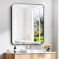 30" x 36"Bathroom Mirror, Matte Black Wall Mirror by DESBING