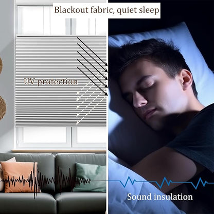 LEXEN Smart Top Down Bottom Up Honeycomb Shades WiFi Enabled Motorized Cellular - Image 5