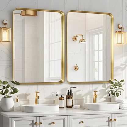 Fabuday Gold Bathroom Mirror - Image 3