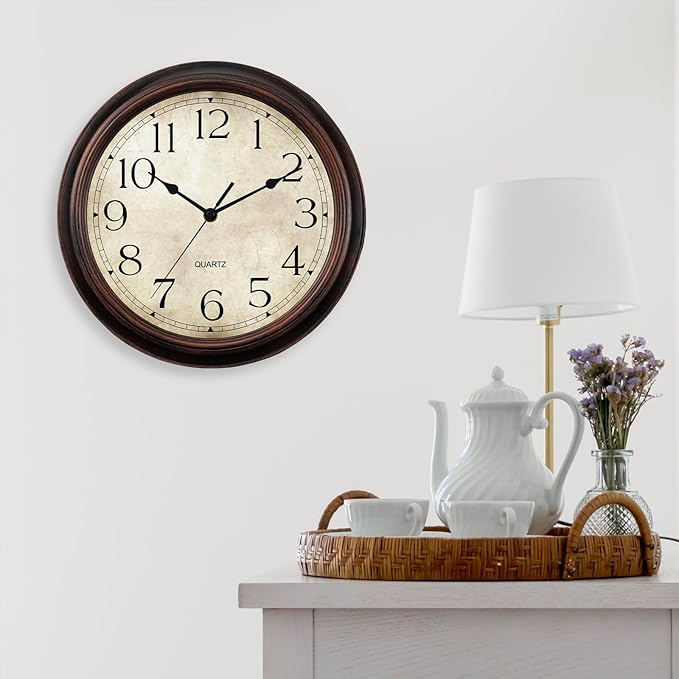 KECYET 14 Inch Wall Clocks Battery Operated Silent Non-Ticking Analog Wall - Image 8