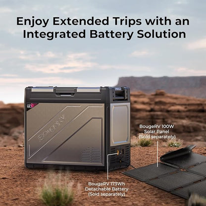 BougeRV 12 Volt Portable Refrigerator, 81 Quart Rocky V2.0 Dual Zone Car Fridge - Image 7