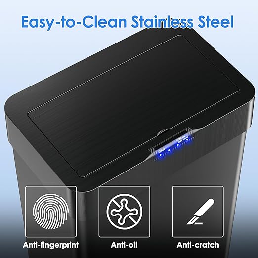 AthLike Sensor Trash Can, Touchless Motion Sensor Trash Bin, Smart Automatic - Image 6