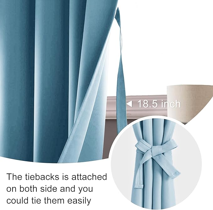JIUZHEN Blackout Curtains for Bedroom - Image 6