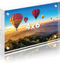 Americanflat 4x6 Acrylic Picture Frame - Double Sided Frames with Magnetic Corners - Transparent Acrylic Frames for Desk or Tabletop Display - 4x6 Picture Frame with Microfiber Cloth Included