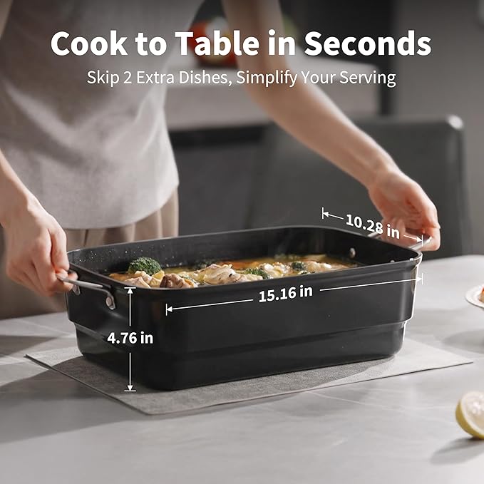 N21NA Pro Slow Cooker 10 Quart, 8-in-1 Programmable PFOA-Free Ceramic Coated - Image 5