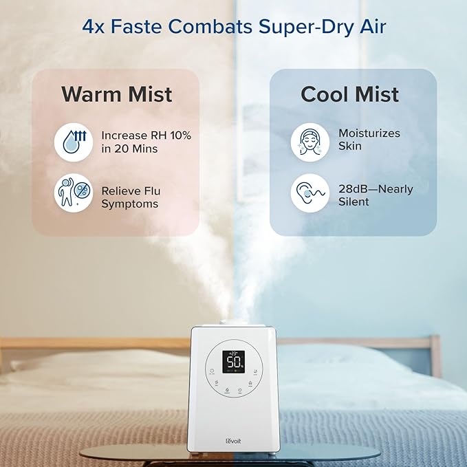 LEVOIT LV600S Smart Warm and Cool Mist Humidifiers - Image 2