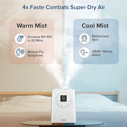 LEVOIT LV600S Smart Warm and Cool Mist Humidifiers - Image 2