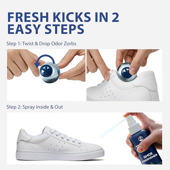 Shoe Deodorizer Spray & Odor Eliminator Kit - Image 5