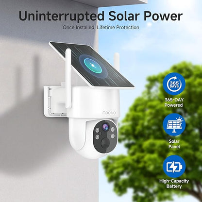 Noorio Solar Security Camera Wireless Outdoor, 2K Cameras - Image 2