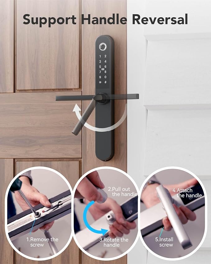 Smart Door Lock Fingerprint Door Lock - Image 6
