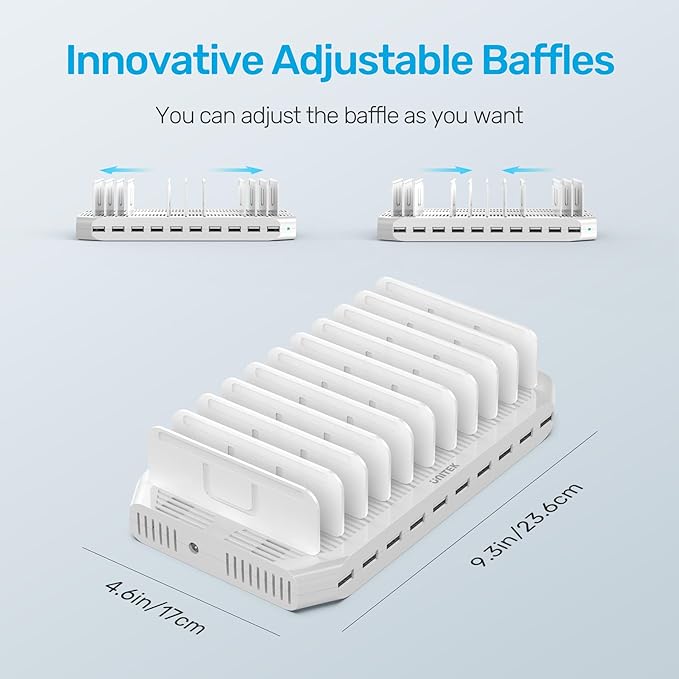 【5PCS】 Unitek Multi Charging Station, 10-Port USB Charger - Image 8